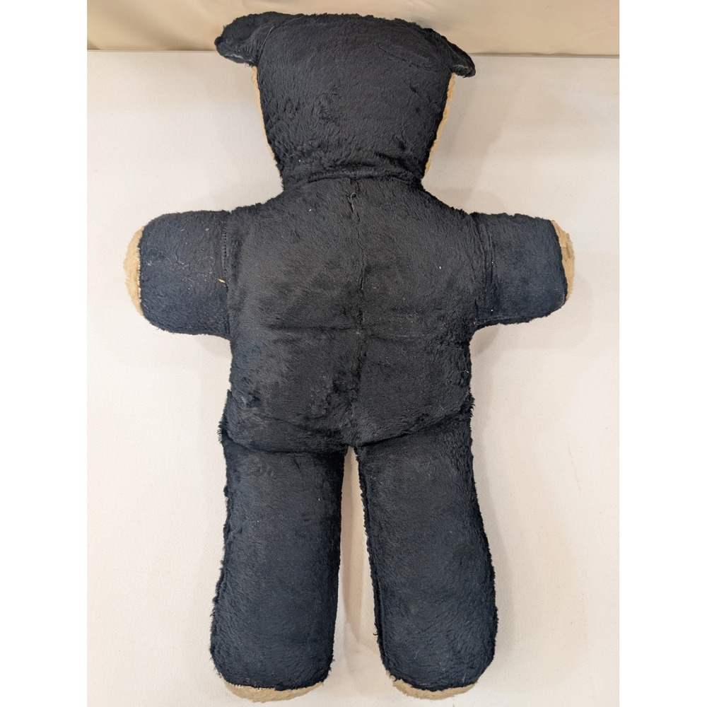 Vintage Panda Bear Plush Stuffed Animal Toy Collectible Faux Fur Beige Black 25" - Picture 5 of 5